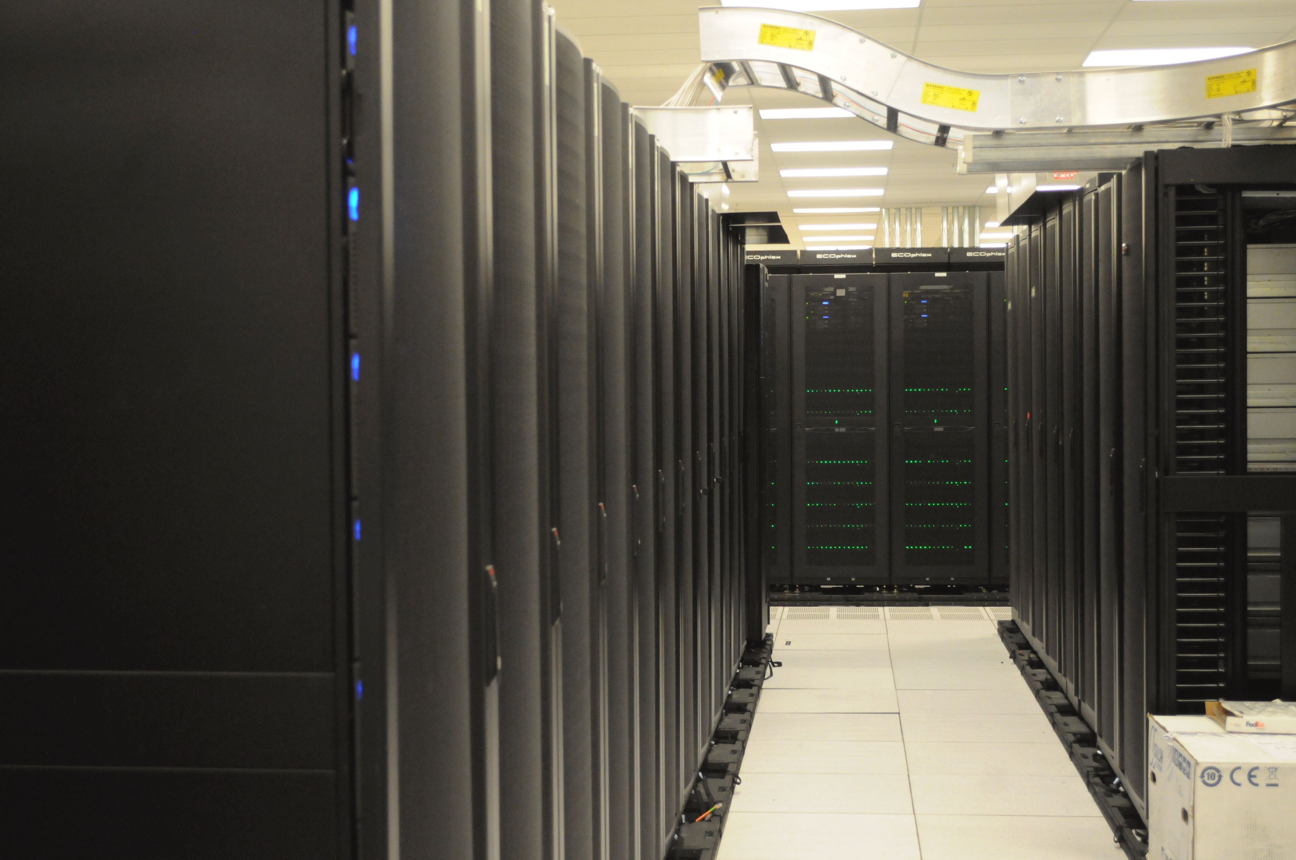 Server racks at NERSC